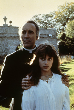 fuckyesbritishcinema:  Christopher Lee and Nastassja Kinski in To The Devil… A Daughter, 1976 
