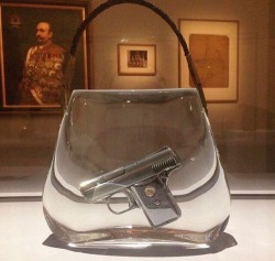 republicanbukkake:  astrobleme22:  Ted Noten  SuperBitch Bag, 2000  (Gun Casted in Acrylic, Snake-Skin Handle)  I know it’s the year it was made and not part of the title but i want it to be “SuperBitch Bag 2000” 