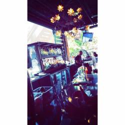 Location: Always at the bar. 🍺😜 Featuring bartender Jared.    #florida #downtown #stpete #bar #drinks #onmywaytoclass #cider #leighbeetravel #wantthechandelier #faveplace #comeheretoomuch #redmesacantina #mondays #bestservice #bestpeople  (at Red