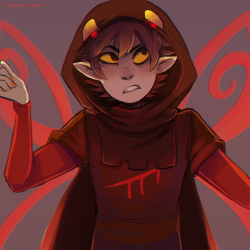 so I noticed I&rsquo;ve never drawn Karkat in god tier before :^)