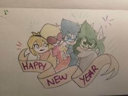 homestuck-betakids:  Hello guys! This is quick and crappy, but i’ve been buisy and out recently.  I wish you an Happy New year! Keep on being cool and Everything ♡♡♡  News to come soon ;)