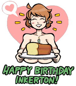 gastrictankafterhours:  someones got a birthday i wonder who~ guy gets 2 treats this year, pound cake and someone to pound cake with 