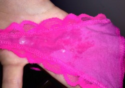 princessdirtythoughts:  As a follow up to my video tonight I was asked to show how wet my panties got and then lick the cum off 