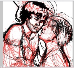 Still a WIP of the Greek Gods AU. Need to tweak Will, but I&rsquo;m actually pretty happy with Hannibal&rsquo;s head and face. 