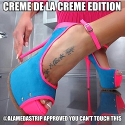alamedastrip:  I’ve been holding on to the creme de La creme edition for a long time in my personal stash…. Decided to share….. Was it a good decision? #yourwelcome #footfetishnation #teamprettyfeet #toes #heels #teamalamedastrip #alamedastrip #shoes