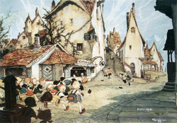 disneyconceptsandstuff:  Visual Development from Pinocchio by Gustaf Tenggren   I just love the art concept from movies!! 