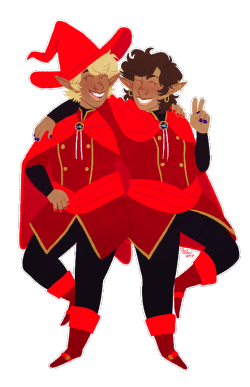 pickmans: newest episode reminded me i needed to get some taako + lup art done, bc i love them very much and have A Lot Of Feelings about them as someone who is also A Twin