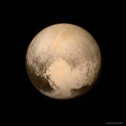 Pluto Resolved #nasa #apod #apl #pluto #planet #newhorizons #spacecraft #probe #heart #amazing #notoveryet #moretocome #space #science #astronomy