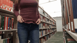 public-flash3:   Titty drop at the library ***********************************Wanna see beautiful chicks and couples on Live cam? Just go to that page and create a FREE account, you’ll thank me later :)