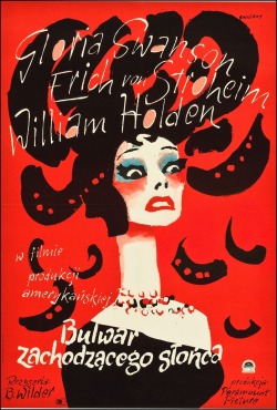 mudwerks:  (via Fantasy Ink: Polish Movie Posters) Sunset Boulevard, 1957. 