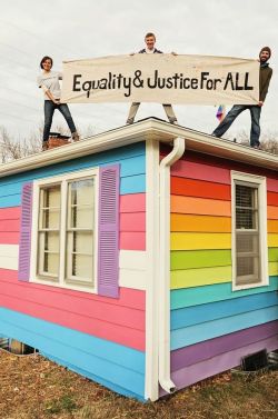 remi-moose:  xmissxsyx:  Westboro Church’s Neighbors: The Equality House  UGH MY HEART! I KNEW IT WAS RAINBOW BUT I DIDN’T KNOW THEY PAINTED THE OTHER SIDE THE TRANS COLOR. MY FEELS.  