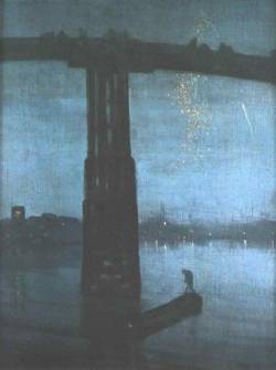 artmastered:  James McNeill Whistler, Nocturne in Blue and Gold: Old Battersea Bridge, c.1872-75 