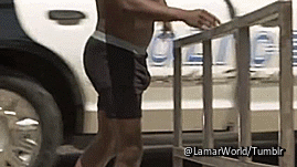 lamarworld:  (PART 1 of 3) GIFS of Kevin Hart’s ass &amp; bulge.