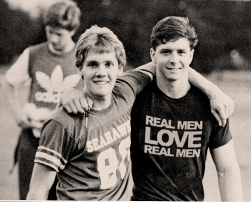 profoundgaiety: Real men love real men. From Presbyterian College’s 1987 yearbook. 