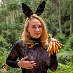 What would you do if you saw this bunny hopping through the woods? Check out more from this set at my website(link in bio) just look for &lsquo;Forest Bunny&rsquo;.  &hellip; #carrots #bunny #easter #bunnyears #piercednipples #sheertop #collar #bunchofcar