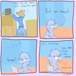 dogstomp:(Technically 4500 times faster than before) :v Lucky~ &gt;w&gt;
