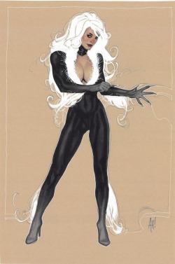charactermodel:  Felicia (BlackCat) by Adam Hughes. via keaneoncomics 