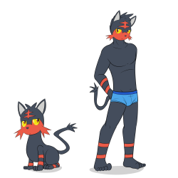 Anthro LittenI know who my starter is going to be, I’m eager to see how he looks when he evolves.