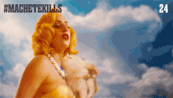 cunts-and-men:  ladyxgaga:  Lady Gaga Dazzles In Exclusive New ‘Machete Kills’ GIF    :D