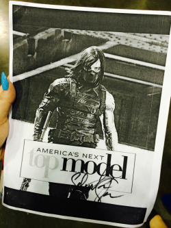 fassbenderassdown:  This Is what I got Seb to sign he absolutely loved it! He laughed so hard and I got video of it so gifs to come soon! 