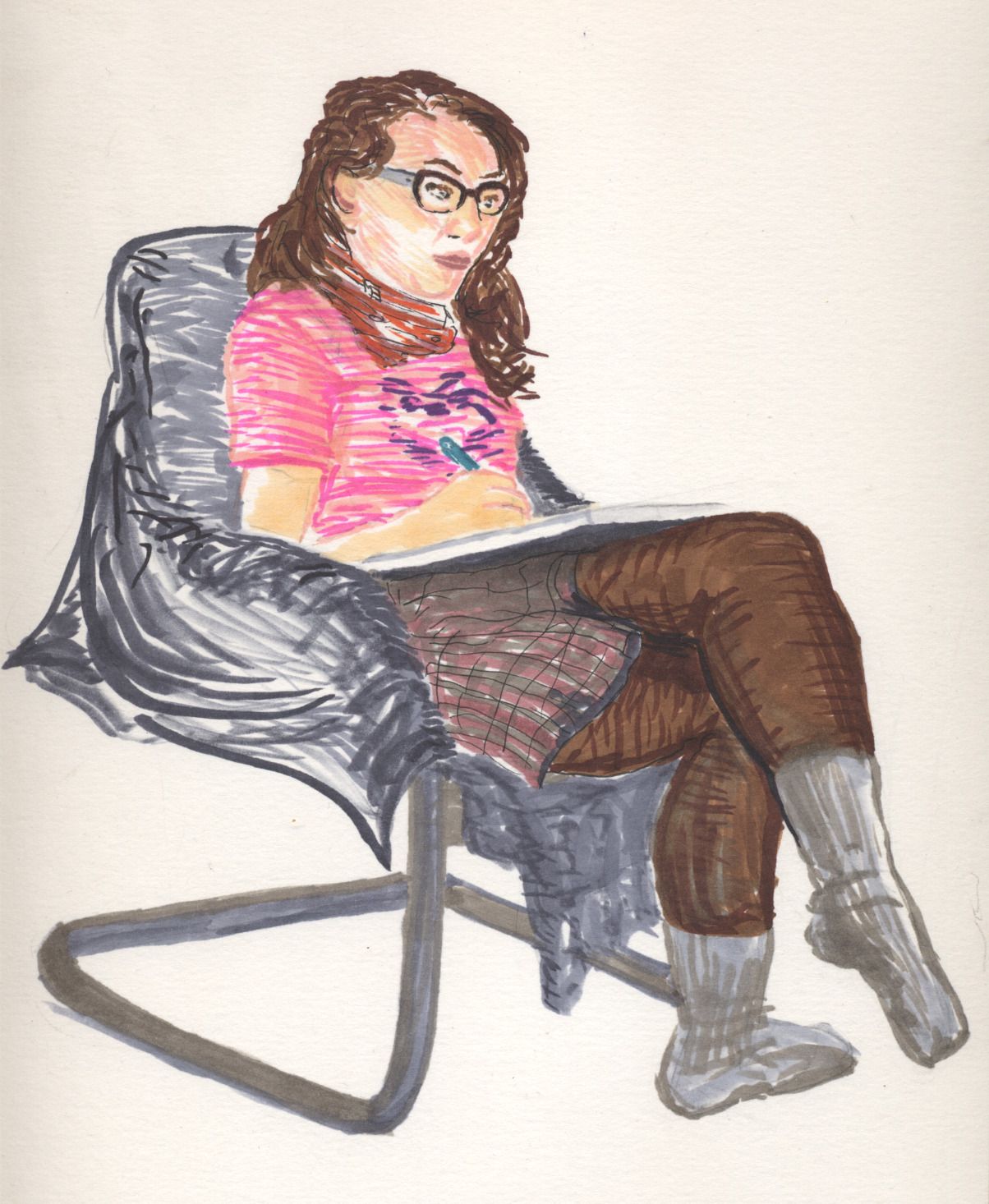 Caitlin Thompson, marker drawing, circa 2011 I had an Idea for a zine once that revolved
