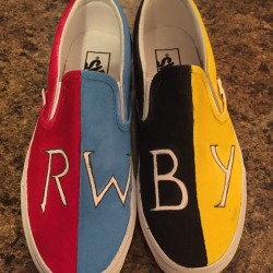 Hello! I painted some rwby shoes and I wanted you too see them! (You’re one of my most favorite artists by the way! That’s why I wanted to show you them! Keep up the great work!)yOOOOOO THOSE ARE SO COOL WTF?? GREAT JOB! ♥