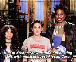 melindasordinos:SNL Promo - Kristen Stewart, Alessia Cara and Leslie Jones