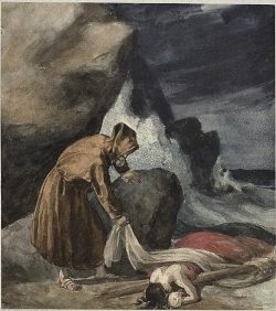 centuriespast:  Jean Louis André Théodore Géricault French, 1791-1824 The Tempest, c. 1821–1823 Watercolor Art Institute Chicago 