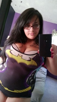 thickbbwluva:  emmabailey:  I got some new pjs. The shorts are always to small. &gt;;[   Bat Girl Sexy Than A Mofo!
