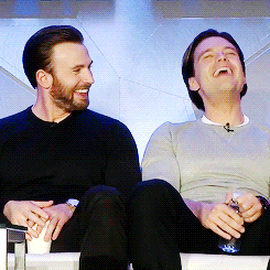 aestheticimagines:  get you a man that looks at you the way that Chris Evans looks at Sebastian Stan