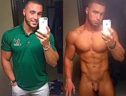 tinydickjock:  lilnubboy:  thenakedluver:  Wow…just wow..macho body, teenie weenie  Agreed! Love the surprised look on his face which translates to “Holy Shit: I’m tiny!”  Young stud showing off his small dick.
