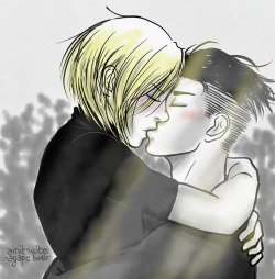 ainitsuite-agape:@otabek-altin-week​ || 28th October || Day 4 || AU | Favorite Ship I had this kiss sitting in my sketches folder for a while…I guess today it’s the right day to post it, because let’s be honest, I love JJBEK and OTAYURI with the