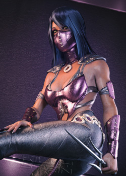 killy-stein:omg girl o.o  ,yea xD  quickie pic with Mileena &gt;8D