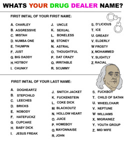 harryfloorcorn:  What’s your drug dealer name? 