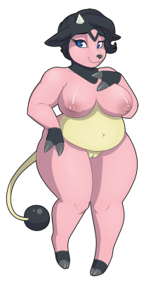 milky-jugs:   one of my fav pokemans, so had to draw one. And yes i know she is  supposed to have her nips on the belly. but i draw her this way instead  :3   