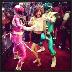 Go Go Power Rangers!  (at San Diego Comic-Con 2013)