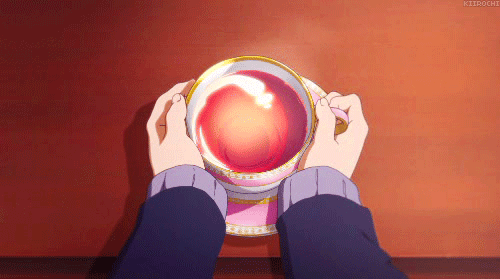 ayumi-cchi:  Tea Time ~ anime gif ♥ ~I love tea~ ♥ ☆*:.｡. o(≧▽≦)o