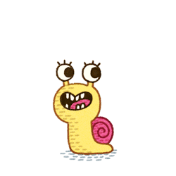 stepsoversnails:  I made a cute snail for my blarg. 