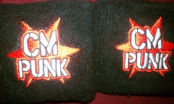 Going to sleep with my CM Punk wrist bands on! =D So what judge me!