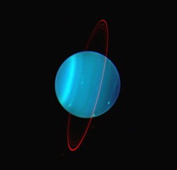 astronomyblog: The Planet Uranus observed in the infrared   Credit: Keck Observatory 