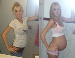 belllaprand:  Cute blonde before and after.