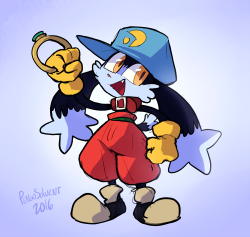 pengosolvent:  stayed up til way too late to watch the sgdq 2016 klonoa run… drew this while watching it! 