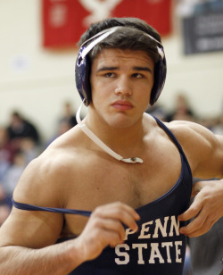 wrestlingisbest:  197# Morgan McIntosh, Penn State Pic Bill Ennis 