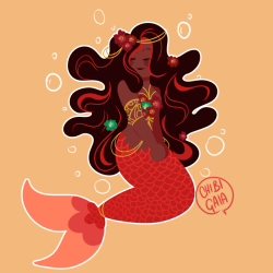 chibigaia-art: some mermays ( ◞･౪･)  [Commissions page!]   