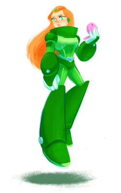 narplebutts:  m-keane:  Reploid Sam (Totally Spies) commission for narplebutts  hnnnngg 