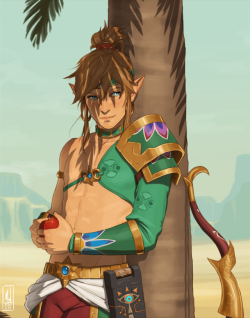 merwild: I loved drawing this one so much! Honestly, Link is my new muse but I feel sorry for him because the tan line here is going to be ridiculous. Pretty sure he wouldn’t care though.  PATREON 