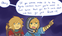 sonocomics:  Somehow, someway, I ended up making itI had a death on the way, but after that even Poobins survived (I think)Click HERE to check out more Breath of the Wild comics! Click HERE to view my schedule for the current month!Wondering why there