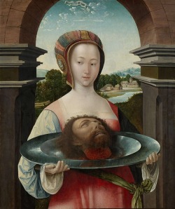 laveneredissepolta:   Jacob Cornelisz van Oostsanen (circa 1472/1477-1533) - Salome with the Head of John the Baptist, 1524 
