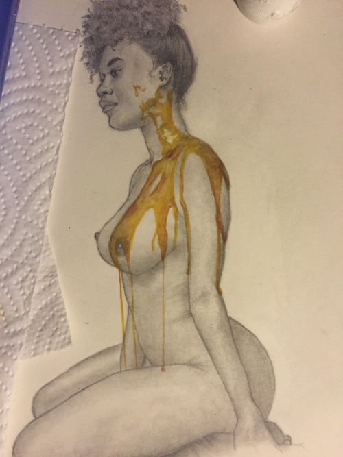 youngblackandvegan:  breakxxallxxrules:  blaquesouls:  Jack Daniel’s Tennessee Honey: Delicious Series  Art by: Augustina Holmes Instagram: _picasso.soul_ Please don’t delete text  Very talented!!!  Wow 