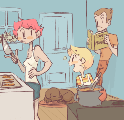 sailorleo:  ideal mother 3 outcome: lucas, kumatora, and duster all end up just moving into a house together to escape the reality of their broken families and it works because theyve got a new family now :’) 